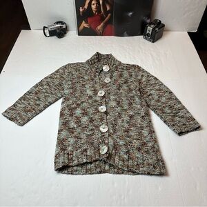 Wind River button up cardigan sweater with mother of pearl buttons